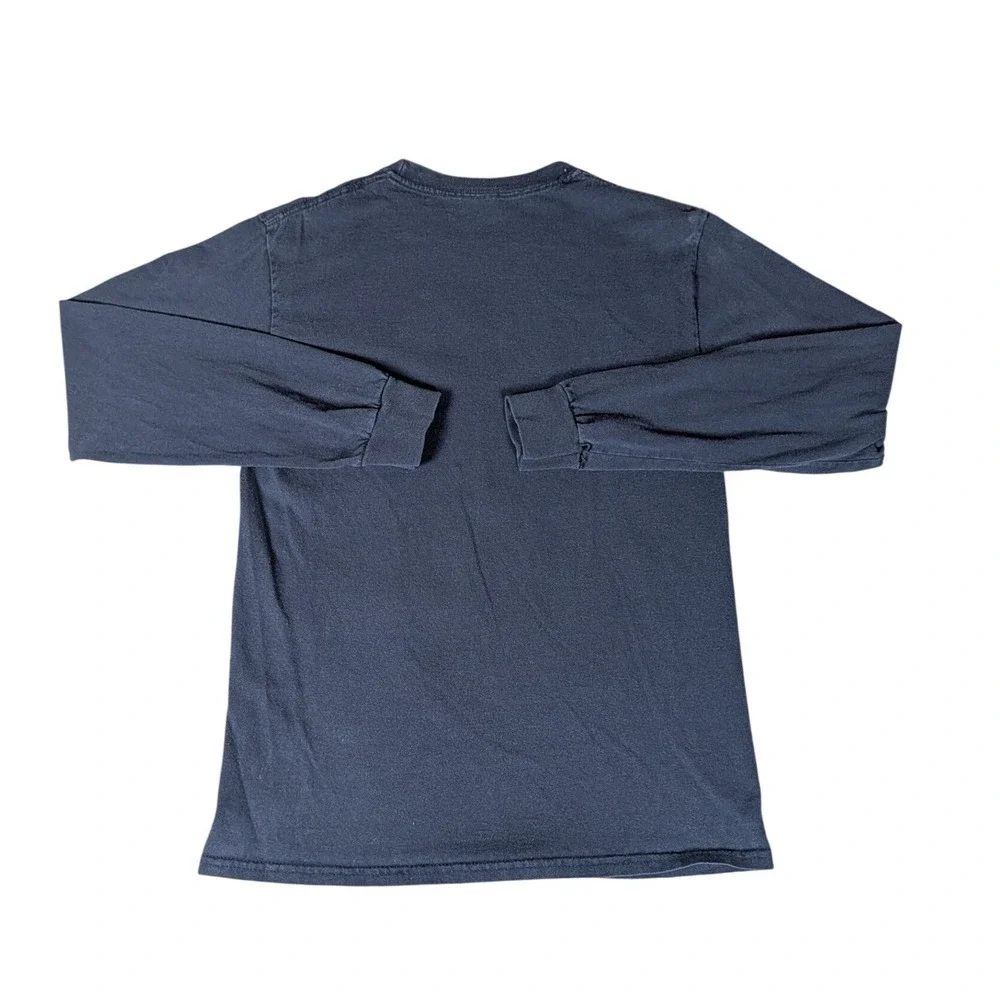 Adidas Sporting Kansas City MLS Long Sleeve Graphic‎ T-Shirt Navy Blue Mens